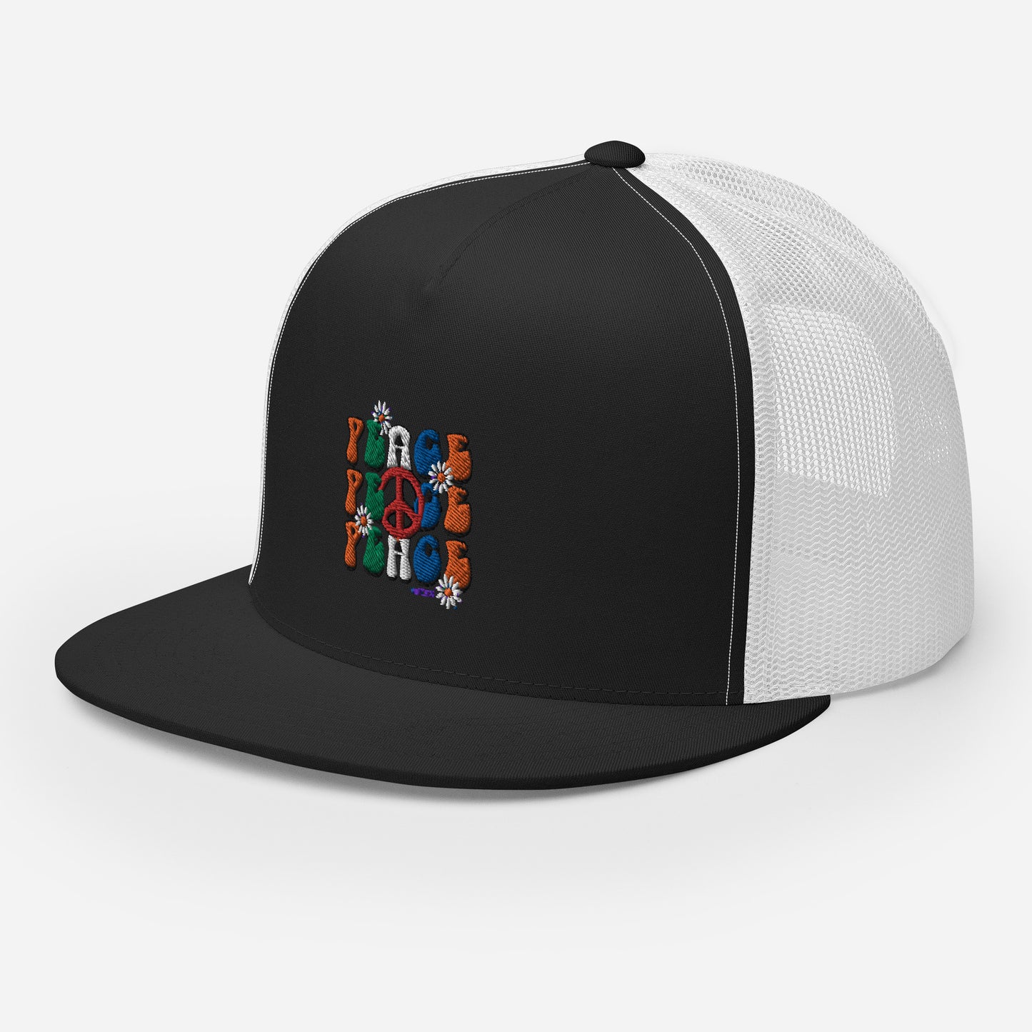 Peace x3 Trucker Cap