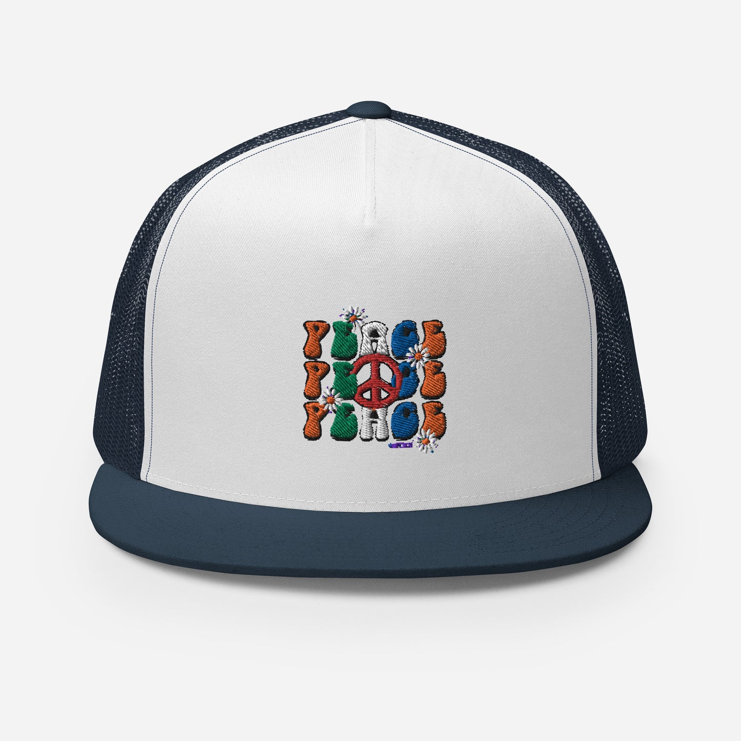 Peace x3 Trucker Cap