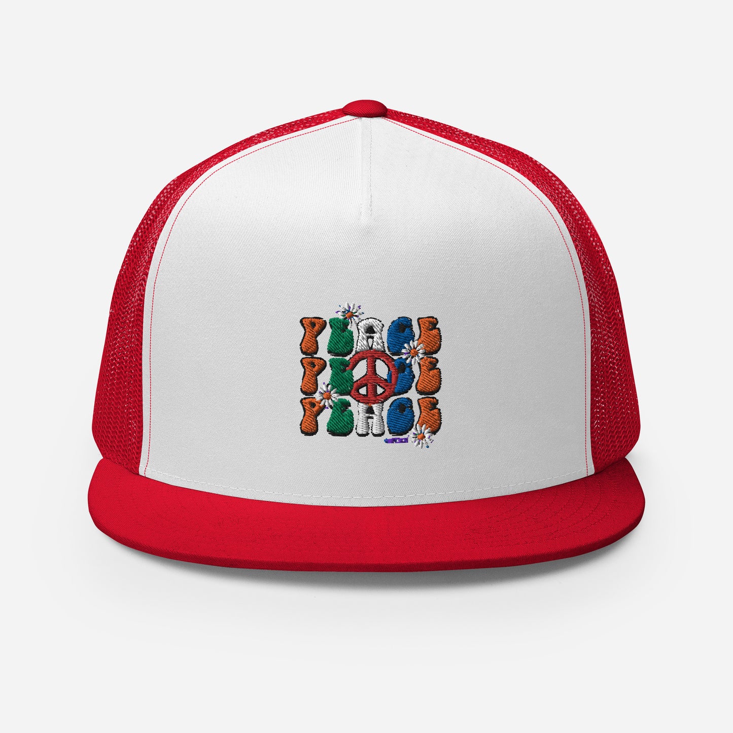 Peace x3 Trucker Cap