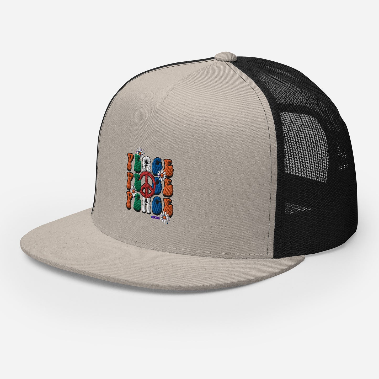 Peace x3 Trucker Cap
