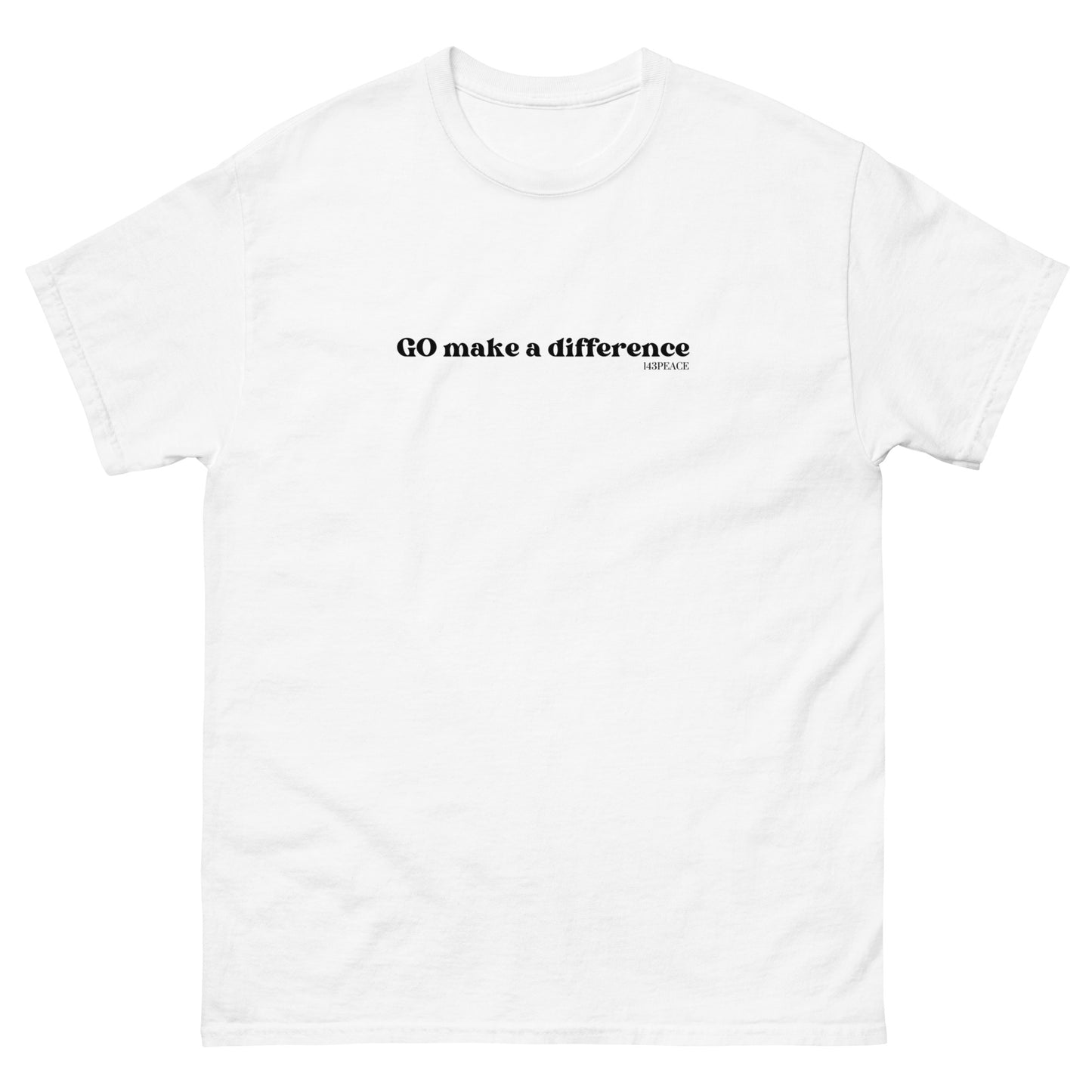 GO make a difference Men's classic tee