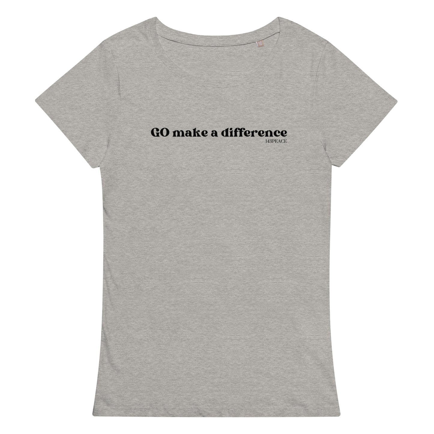 Go make a difference Women’s basic organic t-shirt