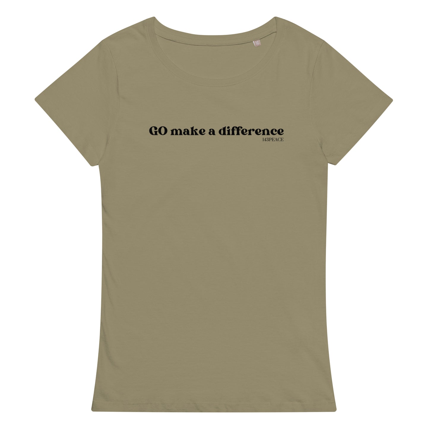 Go make a difference Women’s basic organic t-shirt
