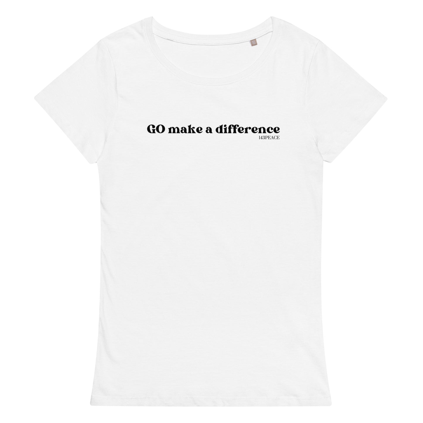 Go make a difference Women’s basic organic t-shirt