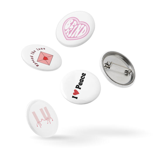 Love Set of pin buttons