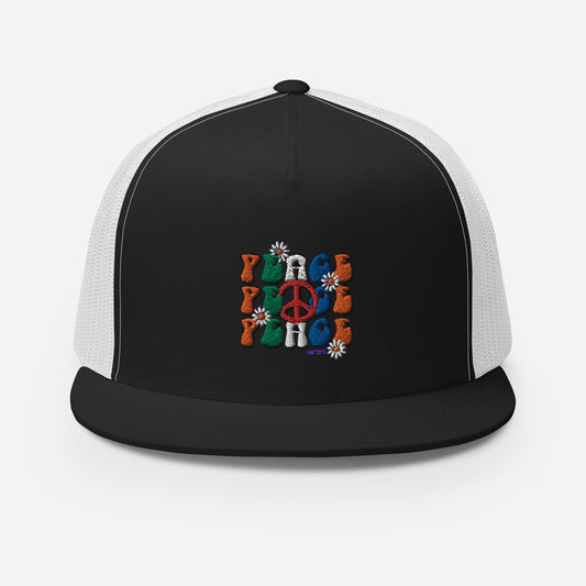 Peace x3 Trucker Cap