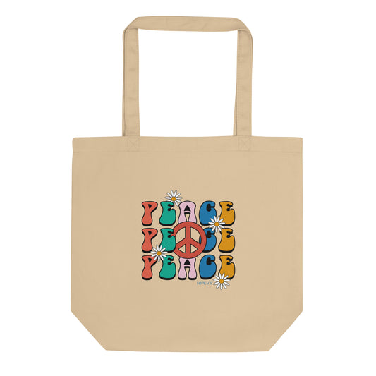 Peace x3 Eco Tote Bag
