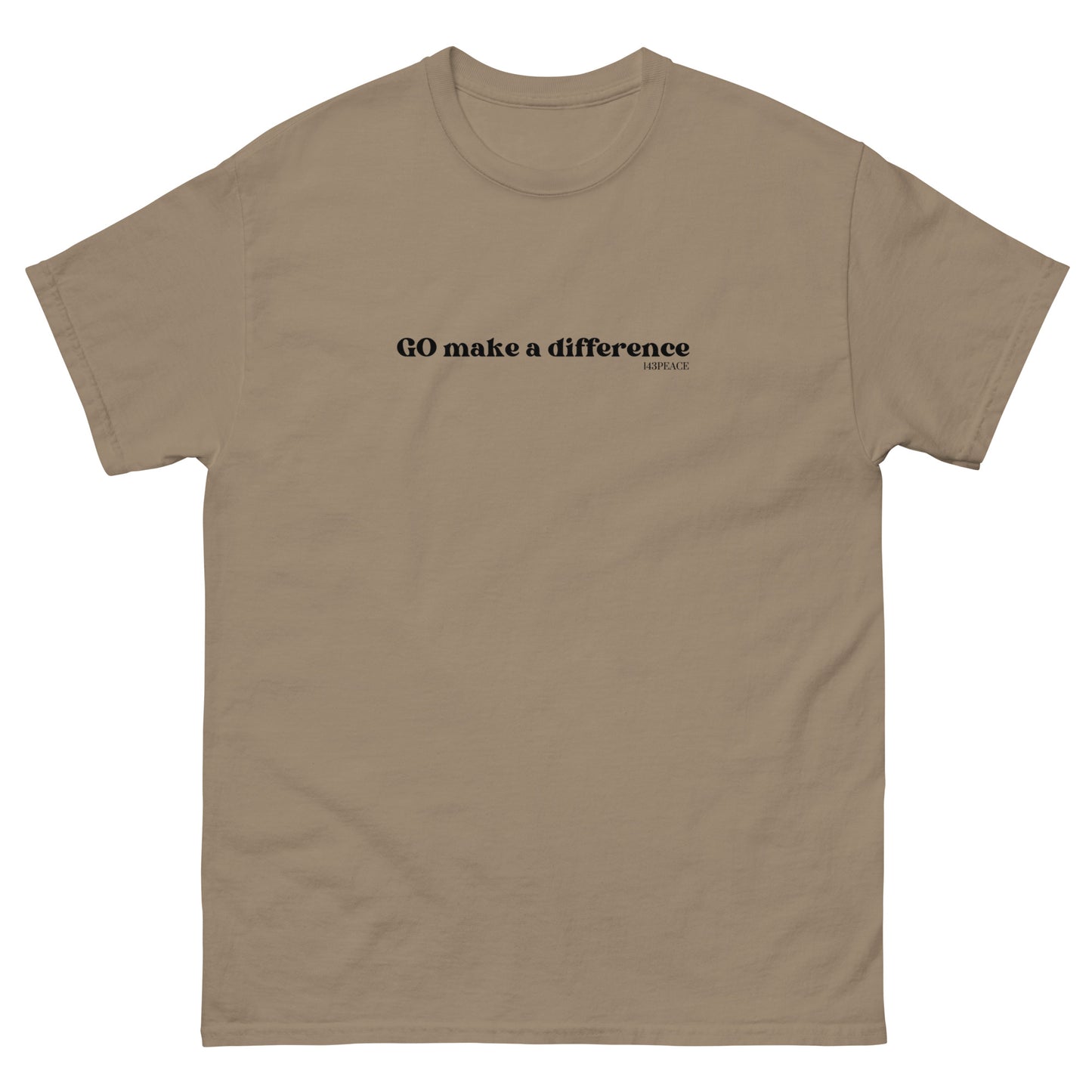 GO make a difference Men's classic tee