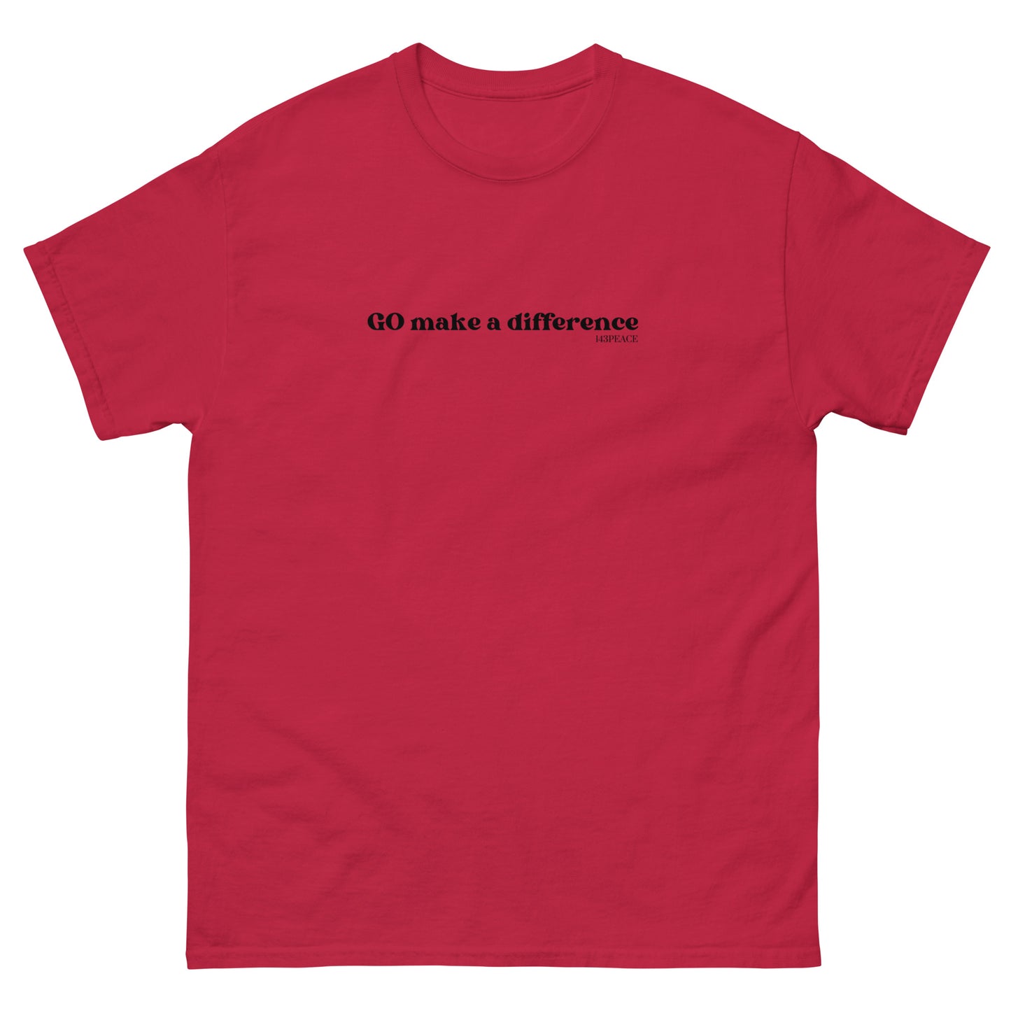 GO make a difference Men's classic tee