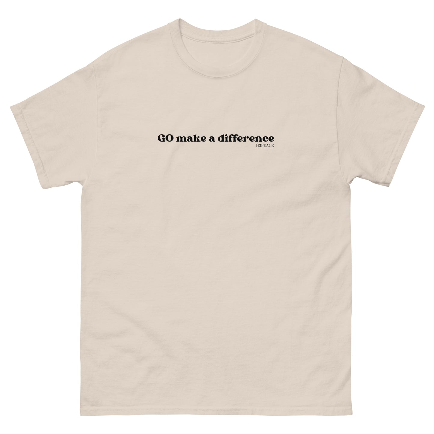 GO make a difference Men's classic tee