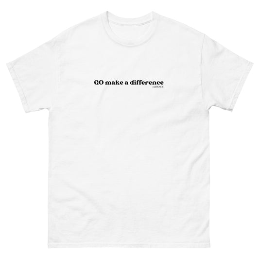 GO make a difference Men's classic tee