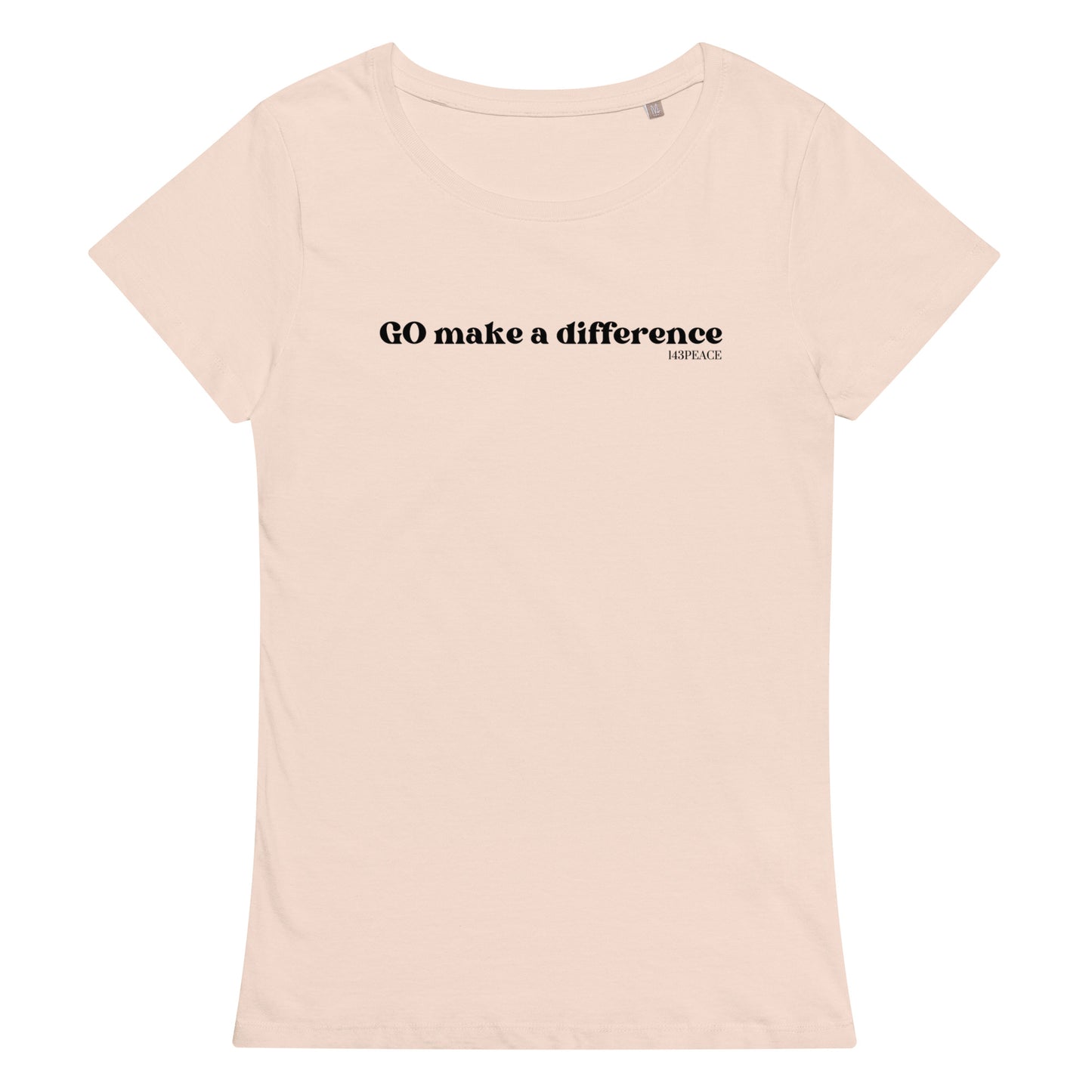 Go make a difference Women’s basic organic t-shirt
