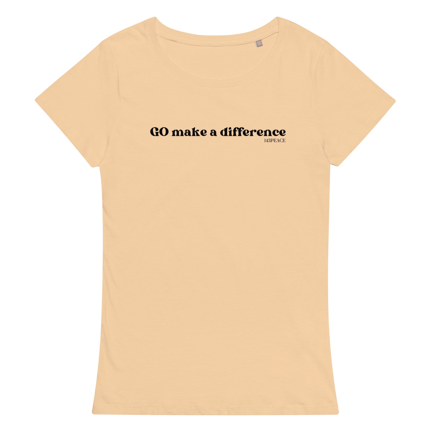 Go make a difference Women’s basic organic t-shirt